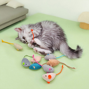 Juguetes para Gatos, Ratones de Peluche Coloridos Simulados, Resistentes a los Arañazos y Mordidas, con Catnip - Product Image 6