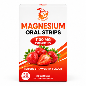 Tiras Orales de Magnesio OEM ODM con Glicinato de Magnesio, Apoyo Energético y Control de Estrés, Sabor Fresa, Suplemento Dietético - Product Image 1