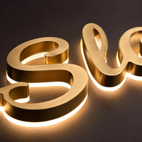 Enseigne LED moderne personnalisée en métal, enseigne lumineuse électronique pour entreprise, café, logo d'entreprise, décoration murale