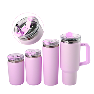 แก้วกาแฟสแตนเลสแบบพกพา <span class=keywords><strong>2</strong></span> in 1 ขนาด 12-26 ออนซ์ ฝาปิดพร้อมหลอดดูด ดีไซน์ทันสมัย เก็บความร้อน-เย็นได้ เป็นของขวัญสุดพิเศษ - Product Image 2