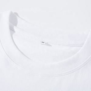 2024 plaine blanc t-shirts en gros personnalisé imprimé Homme coton t-shirt - Product Image 3
