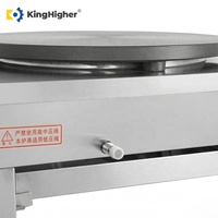Machine à crêpes double professionnelle au gaz 40 cm, antiadhésive, en acier inoxydable, pour crêpes françaises croustillantes, idéale pour les hôtels