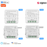 Productos para el hogar inteligente: Módulo de interruptor de luz DIY inalámbrico Tuya ZigBee 3.0 de 1, 2, 3 o 4 canales
