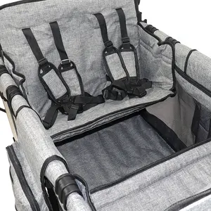 Easy To Fold Lightweight Baby Stroller With Double Travel Stroller For Kids Aluminum Frame With Sun Shade