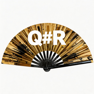 Abanicos de Bambú Pintados a Mano con Logotipo Personalizado para Regalo de Boda para Invitados - Accesorios para Club Nocturno - Product Image 4