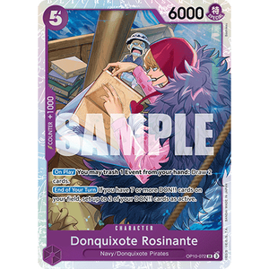 One Piece the Card Game OP-10 Donquixote Rosinante OP10-072 V.1 SR (ENG) Tarjeta Rara Versión en Inglés - Product Image 1