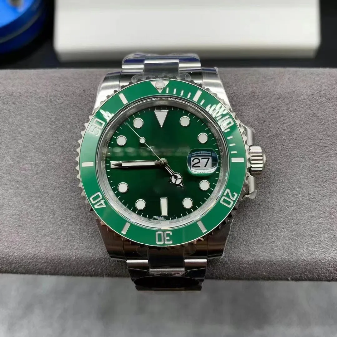 noob Super clone Green ring 904L watch Men's luxury brand diving diver watch steel belt 3235 movement 41mm 3135 movement 40mm