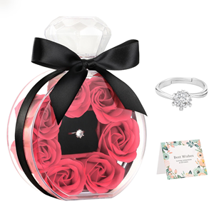 TC vĩnh cửu tăng Hộp Quà Tặng Acrylic Nước hoa Chai Xà phòng Tăng Vòng Vòng cổ hộp Ngày Valentine và ngày của mẹ hộp đồ trang sức quà tặng - Product Image 4