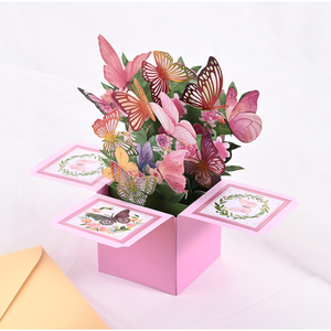 3D Pop Up Butterfly Greeting Card Handmade Art Premium Design - Product Image 3