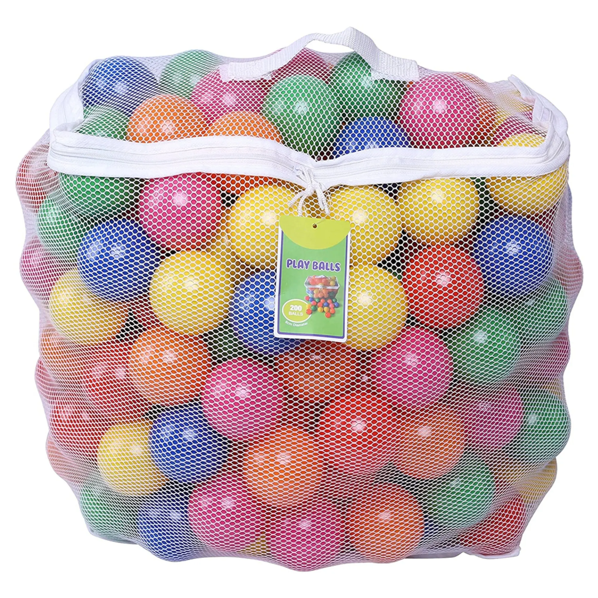 Bolas de recarga de plástico para crianças, bolas recarregáveis de plástico para play ball ball e bpa free inclui um saco reutilizável de armazenamento, 200 unidades