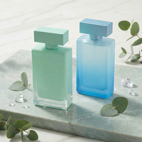 Flacons de parfum uniques et haut de gamme, personnalisables, minimalistes, noirs, magnifiques, avec pulvérisateur transparent, 100 ml