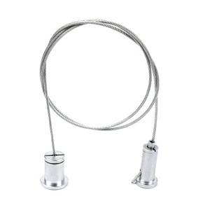Câble accrochant de kits de câble de fil d'acier de <span class=keywords><strong>suspension</strong></span> d'acier inoxydable avec la pince et les chapeaux de <span class=keywords><strong>plafond</strong></span> - Product Image 3