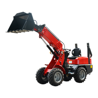 Spedizione Gratuita, Mini Pala Gommata 4x4 Compatta, Pala Gommata per Giardino e Fattoria con Accessori
