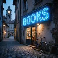 Magasin de chaussures de luxe Lettres lumineuses Police élégante avec lueur douce Idéal pour les boutiques de chaussures de créateurs ou les magasins de chaussures haut de gamme
