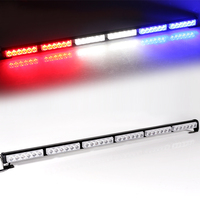 Barre lumineuse de toit de camion de remorquage de voiture d'urgence à LED rouge bleu ambre blanc vert de 38 pouces 12V 36W, lumière stroboscopique clignotante