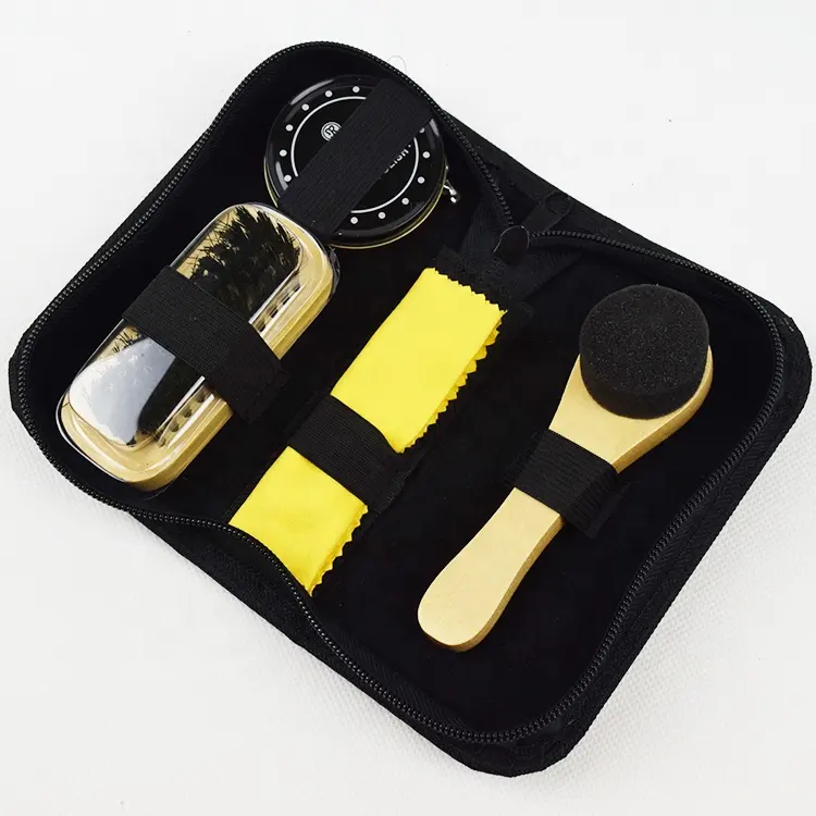 High Quality 5pcs Accessories Black Hot Mini Shoe Care Kit