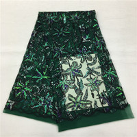 Tissu de mariée de mariage indien broderie paillettes tissu de dentelle ivoire avec paillettes tissu de dentelle de broderie paillettes ivoire