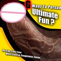 Erwachsenen-Produkte für Frauen: Biegsamer Vibrator-Dildo aus Realistischem Flüssigsilikon mit Starkem Saugnapf für Damen