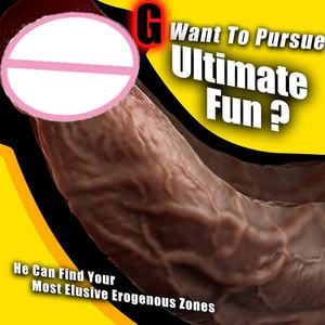 Productos para Adultos Femeninos Consolador Vibrador de Silicona Líquida Realista con Fuerte Ventosa Pene Flexible y Suave para Mujeres - Product Image 6