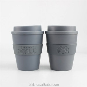 12Oz Ecoถ้วยกาแฟพร้อมฝาปิดสกรูสีเทา - Product Image 1
