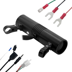 Vente flash Haut-parleur stéréo pour moto réglable argent noir Radio FM 2 couleurs Étanche pour lecteur <span class=keywords><strong>de</strong></span> musique 5.0 2x15W Boîte cadeau - Product Image 2