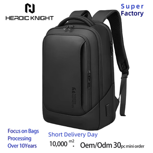 Zaino da Uomo HEROIC KNIGHT Impermeabile Business per Laptop con Scomparto USB per Studenti Sportivo in Materiale Riciclato - Product Image 1