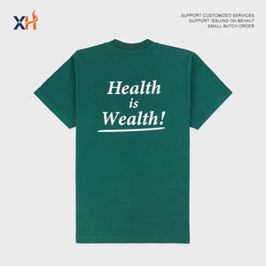 เสื้อยืดกีฬาแขนสั้นคอกลมผ้าฝ้ายถักแบบสบายๆ ระบายอากาศได้ดี พิมพ์ลายตัวอักษรโลโก้ตามสั่ง สำหรับฤดูร้อน ใส่ได้ทั้งชายและหญิง - Product Image 4