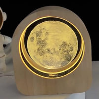 Décoration enfant moderne cadeau d'anniversaire effet lumineux chambre souvenir parfait 3D lune système solaire galaxie cristal LED veilleuse