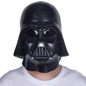 Darth Vader, Deluxe Adult Full Face Kostüm masken, Schwarz, Latex materialien in Audutl-Größe, Bo-Katan Kryze Jango Helm Kostüm Prop