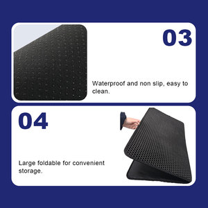 Alfombrilla de arena moderna de PVC/EVA de alta calidad, fácil de limpiar e impermeable para gatos y perros, alfombrilla para mascotas al por mayor hecha de goma de silicona - Product Image 6
