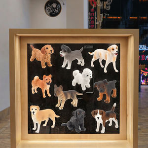 Modèle de chien de simulation, décoration statique solide, artisanat en PVC, thème animal, Golden Retriever, <span class=keywords><strong>Labrador</strong></span>, Beagle - Product Image 3