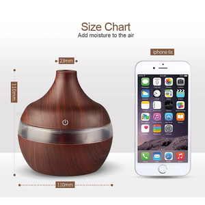 Sản phẩm bán chạy nhất July 2024 USB điện siêu âm độ ẩm không khí hạt gỗ đèn LED khuếch tán hương thơm cho nhà tạo độ ẩm - Product Image 4