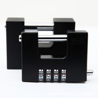 Cadenas rectangulaire sécurisé avec serrure à combinaison en alliage de zinc