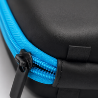 Pochette multifonctionnelle mini en PU et EVA noir, tendance, avec fermeture éclair durable, pour câbles numériques, personnalisable pour entreprises