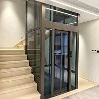 Ascenseur hydraulique personnalisé à profil bas pour maison privée, conception sans fosse, compact, pour villa résidentielle, idéal pour petite famille, maison privée