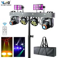 Éclairage DJ portable professionnel 300W RGBW 4 en 1 avec support, équipement de discothèque, bar, éclairage LED Par Bar, éclairage de scène