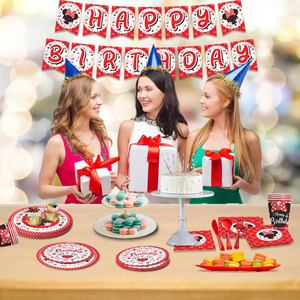 Nouveaux produits, articles de fête d'anniversaire sur le thème de <span class=keywords><strong>Minnie</strong></span> rouge les plus populaires, ensemble de <span class=keywords><strong>vaisselle</strong></span>, vente en gros - Product Image 4