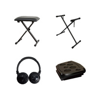 AIERKE Accessory Set for Musical Instruments Includes 1 Chair 1 Stand 1 Headphone 1 Pedal Sustain Device