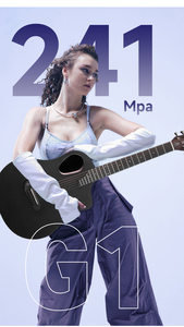 <span class=keywords><strong>Guitarra</strong></span> Acústica Donner RISING G1 de Fibra de Carbono - <span class=keywords><strong>Guitarra</strong></span> Folk para Principiantes, Estudiantes Mujeres y Hombres - Product Image 6