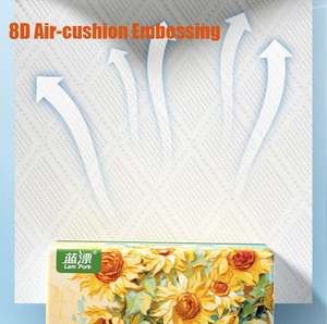 Lampure Miễn Phí Mẫu Trên Khuôn Mặt Mô Trinh Nữ Gỗ Bột Giấy Tấm 280 156*170Mm Màu Trắng Tinh Khiết Đám Mây Không Khí Đệm 4D Dập Nổi Mô Mặt - Product Image 3