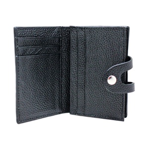 Boshiho Men Credit Id Coin Leather Front Pocket Black Slim Best Leather Business <b>Wallet</b> Card <b>Holder</b> - Product Image 2