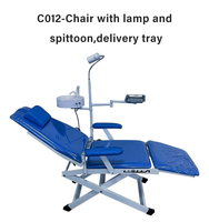 Chaise dentaire pliable et Portable, 10 pièces, gain de place, Design économique, avec pièces de rechange, en métal, Ce gratuit, 33kg