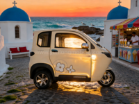 EEC COC Geschlossener Mobilitätsroller, Führerscheinfreies Fahrzeug für Europa, 3-Rad-Elektroroller, Automobil, Mikroauto