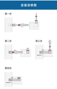 Vis de connexion en fer, accessoires de quincaillerie pour meubles, connecteur quatre-en-un pour armoire et penderie - Product Image 5