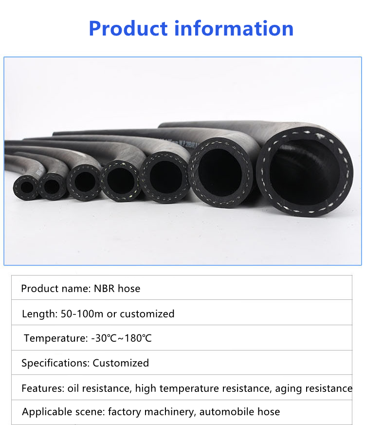 10mm Petroleum Fuel Oil Delivery Hose , Nitrile Gasoline Resistant Rubber Hose