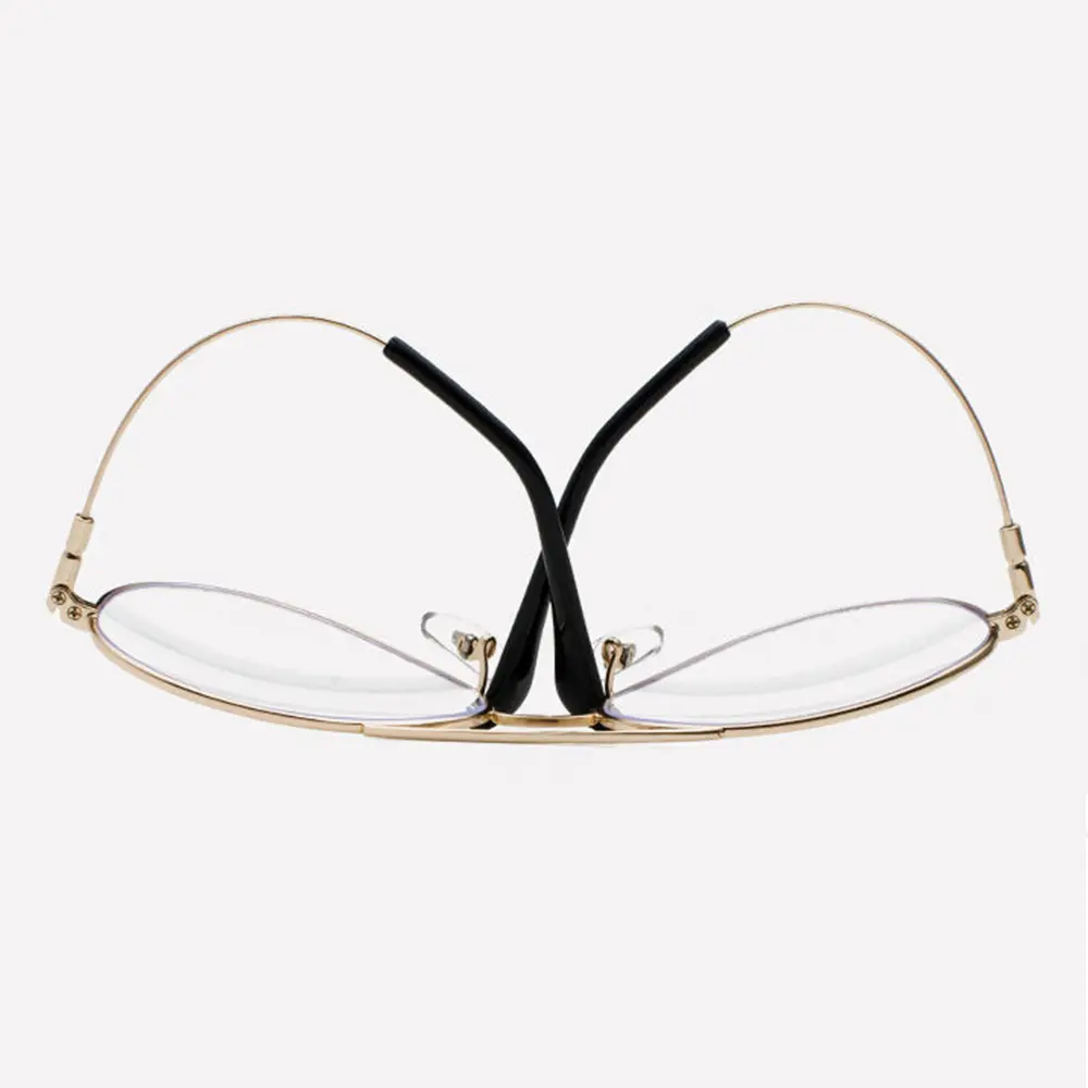 2023 golden gold frame glasses optical titan metal titanium flexible eyeglasses frames for men