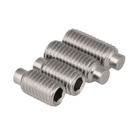 Vis allen à six pans creux en acier inoxydable DIN915, Point de chien en titane
