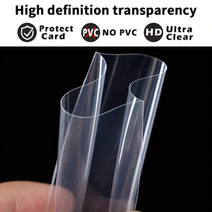 Prix de gros compétitif, protège-cartes souples transparents de qualité supérieure, antistatiques, pour cartes de taille standard - Product Image 3