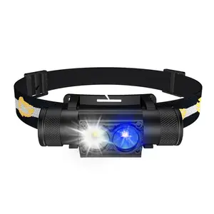 Newest XML2 Rechargeable Led Headlamp Waterproof 18650 Battery Head Flashlight Red Blue Outdoor Hunting Running Head Lamp