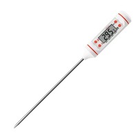 Termometer Digital Mini LCD tampilan, pengukur suhu memasak daging dalam dan luar ruangan bahan plastik
